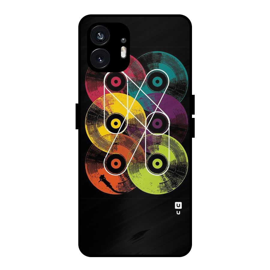 CD Tapes Metal Back Case for Nothing Phone 2