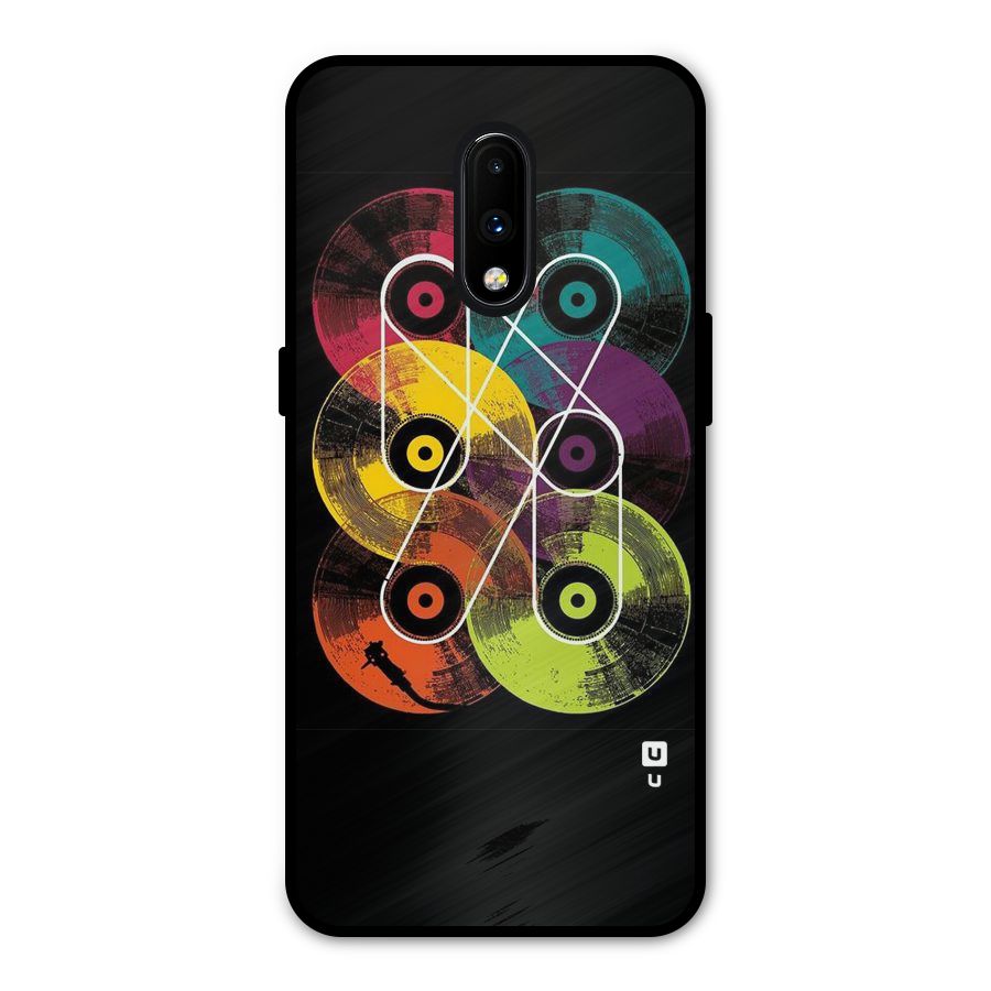 CD Tapes Metal Back Case for OnePlus 7