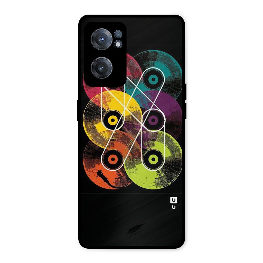 CD Tapes Metal Back Case for OnePlus Nord CE 2 5G
