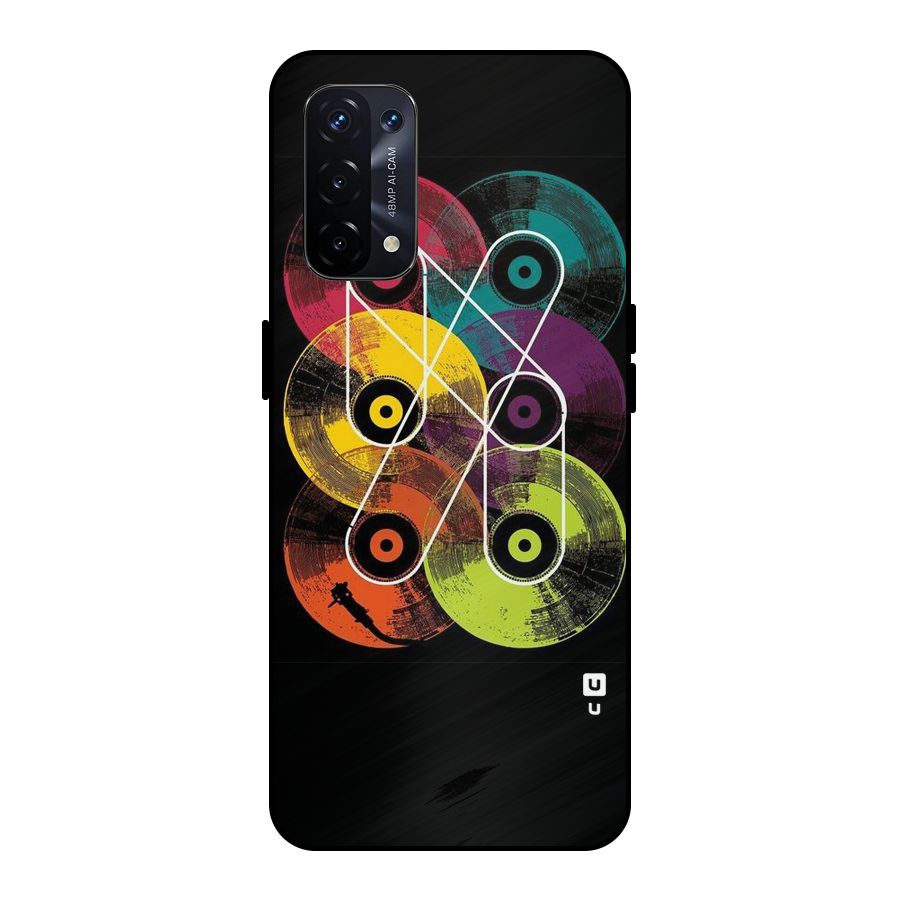 CD Tapes Metal Back Case for Oppo A74 5G