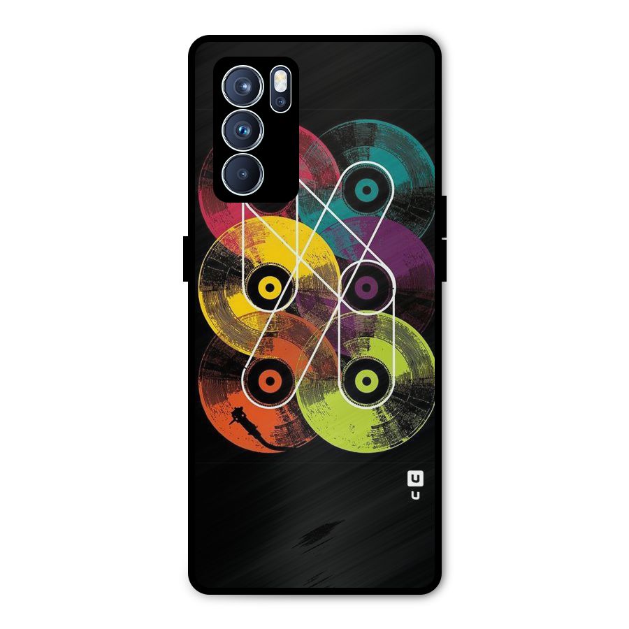 CD Tapes Metal Back Case for Oppo Reno6 Pro 5G
