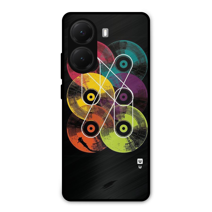 CD Tapes Metal Back Case for Poco X7 Pro