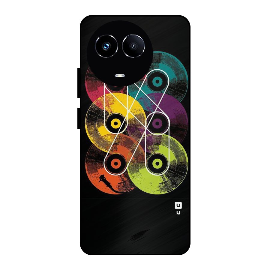 CD Tapes Metal Back Case for Realme 11X