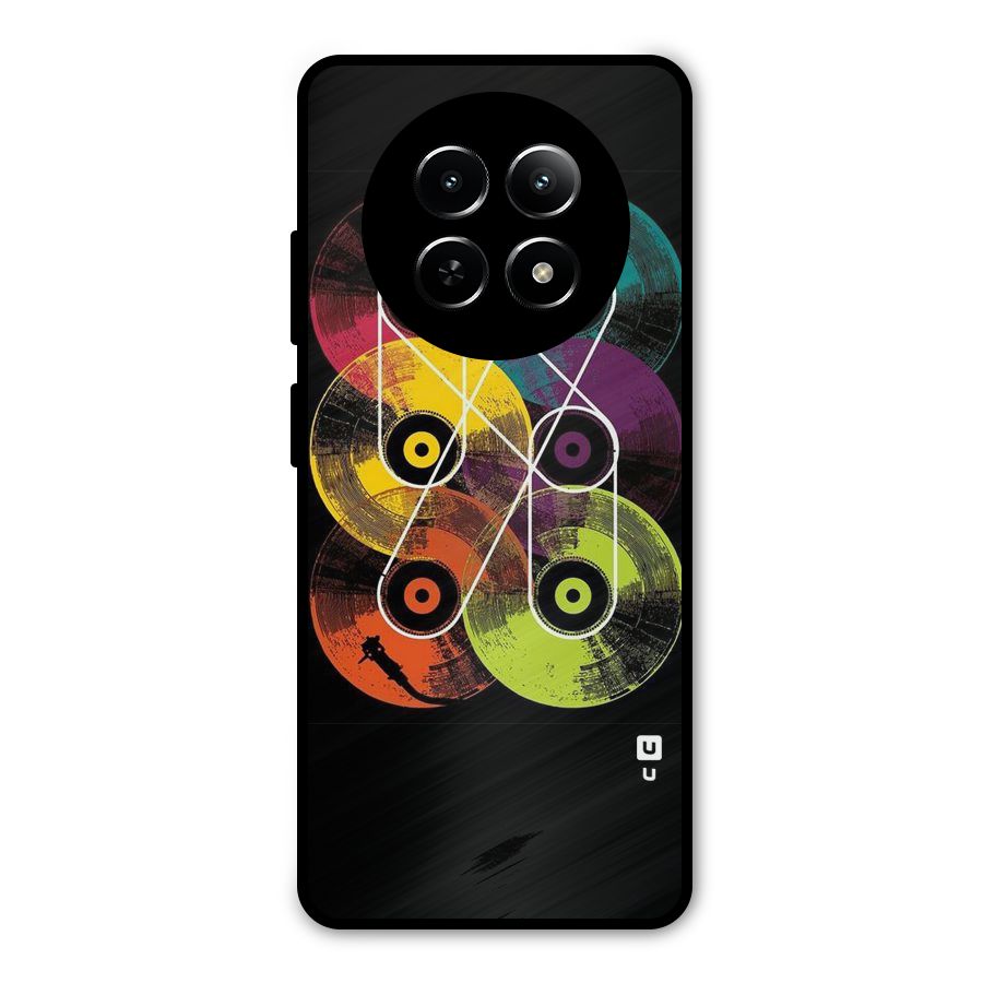 CD Tapes Metal Back Case for Realme 12x 5G