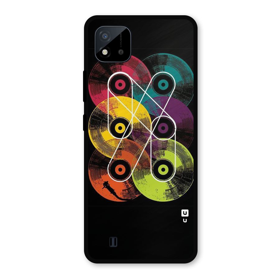 CD Tapes Metal Back Case for Realme C11 2021