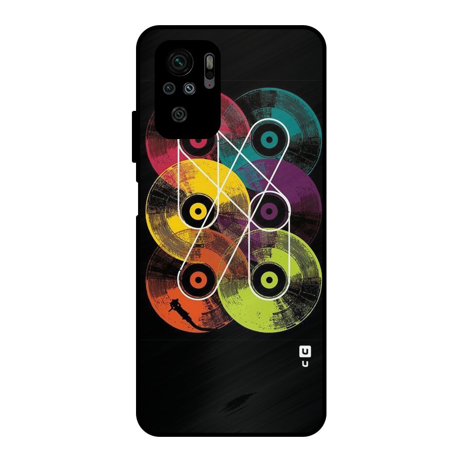 CD Tapes Metal Back Case for Redmi Note 10S