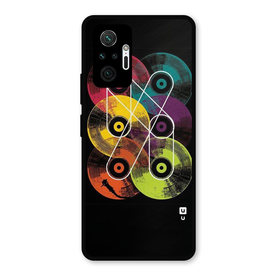 CD Tapes Metal Back Case for Redmi Note 10 Pro