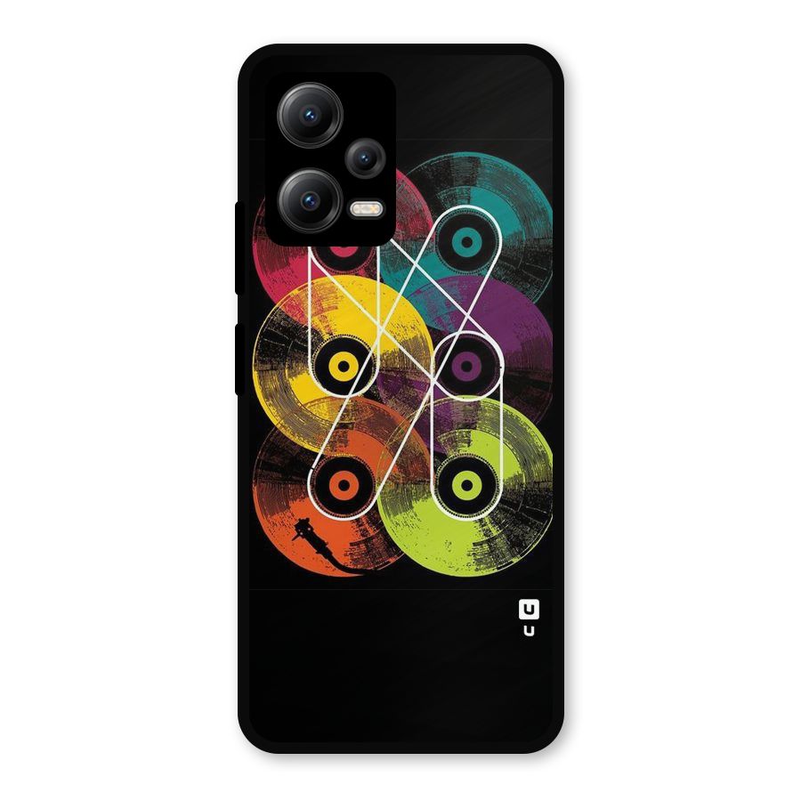 CD Tapes Metal Back Case for Redmi Note 12 5G
