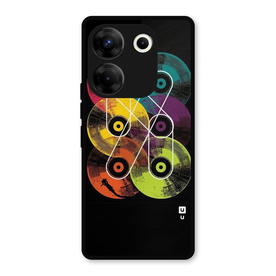 CD Tapes Metal Back Case for Tecno Camon 20