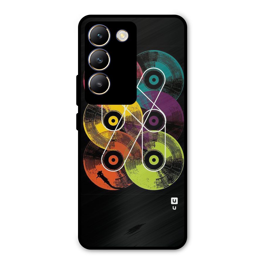 CD Tapes Metal Back Case for Vivo T3 5G