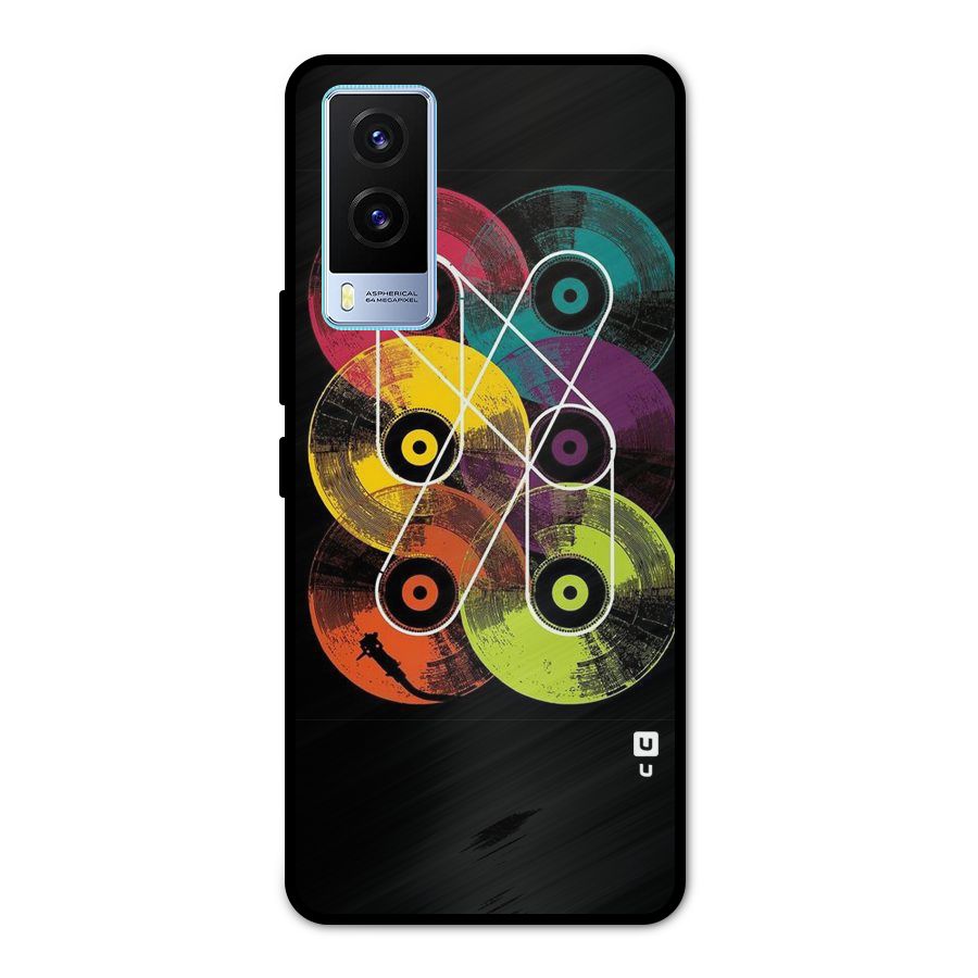 CD Tapes Metal Back Case for Vivo V21e 5G