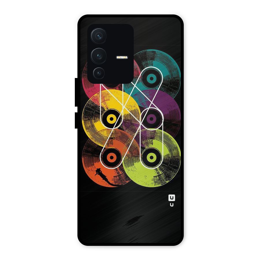 CD Tapes Metal Back Case for Vivo V23 5G