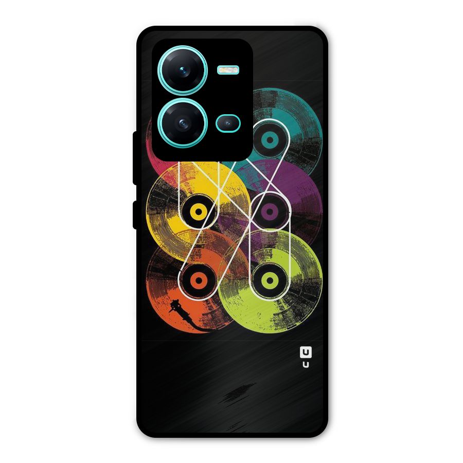 CD Tapes Metal Back Case for Vivo V25