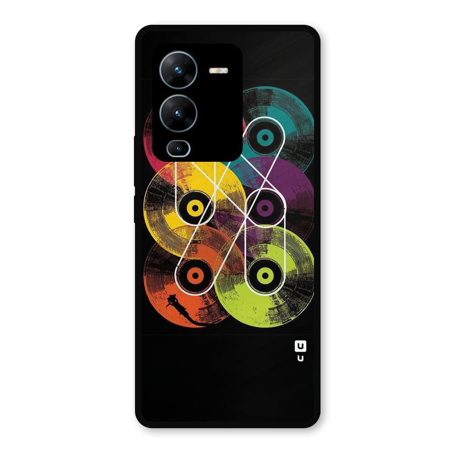 CD Tapes Metal Back Case for Vivo V25 Pro