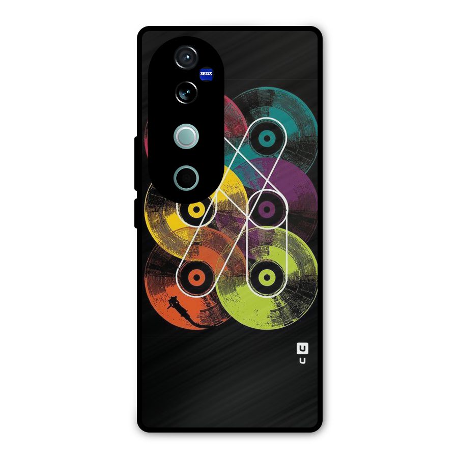 CD Tapes Metal Back Case for Vivo V40 Pro