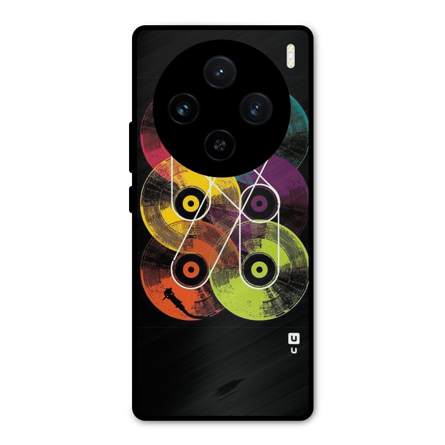 CD Tapes Metal Back Case for Vivo X100