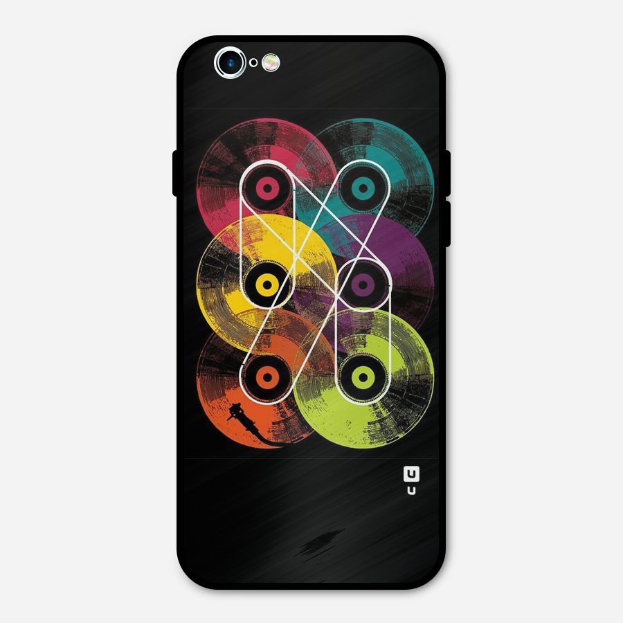 CD Tapes Metal Back Case for iPhone 6 6s