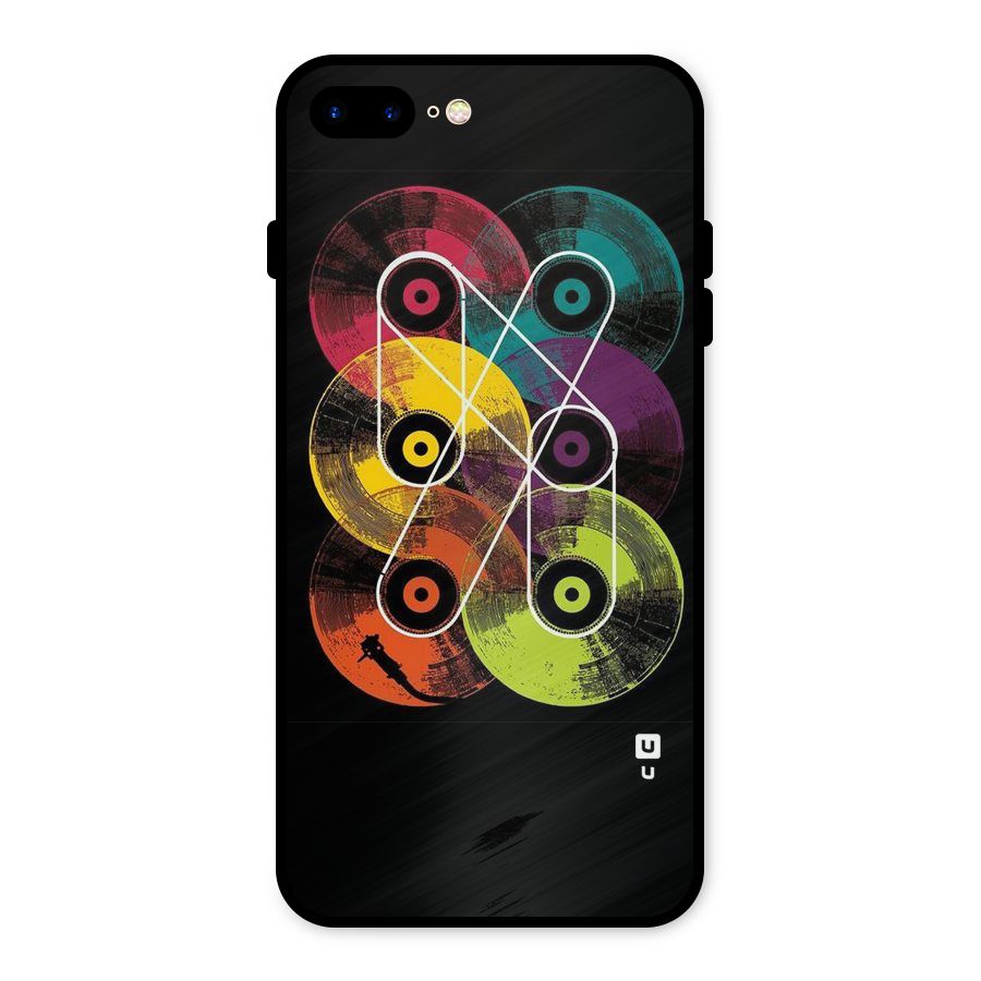 CD Tapes Metal Back Case for iPhone 8 Plus
