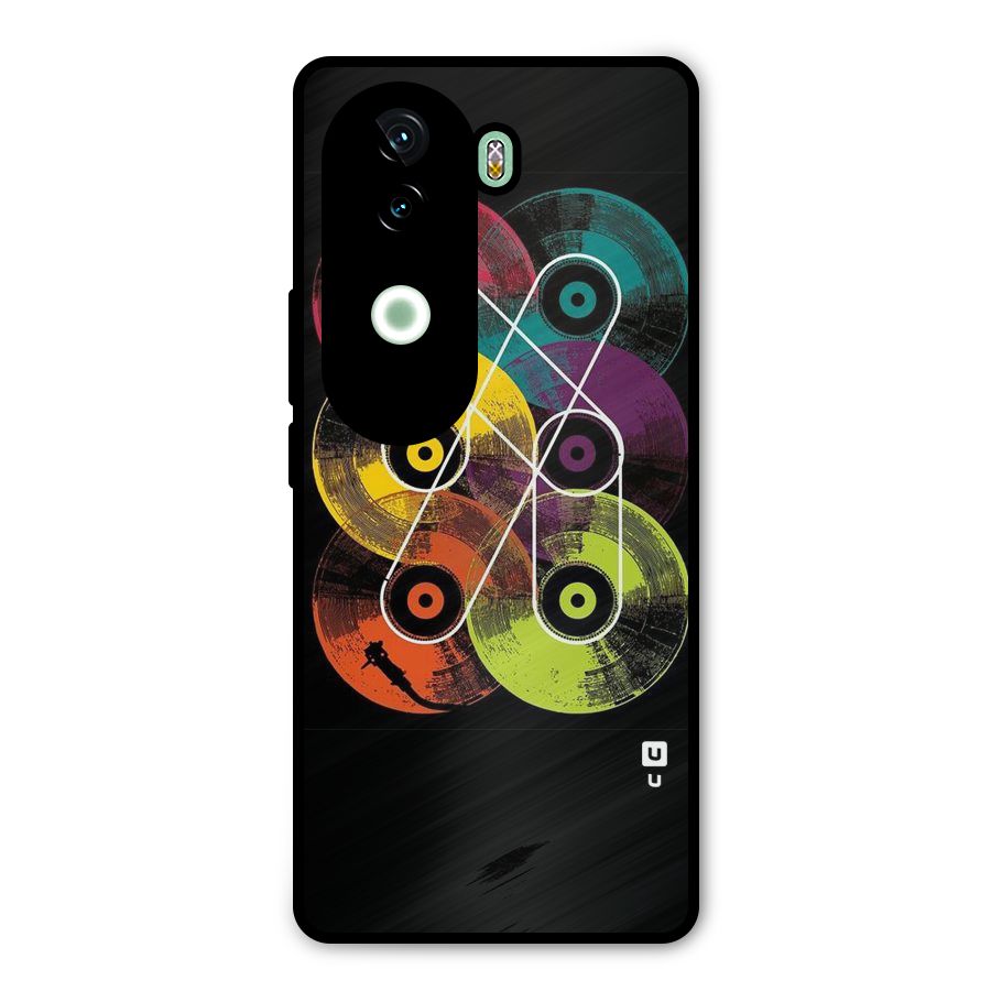CD Tapes Metal Back Case for iQOO Z9s