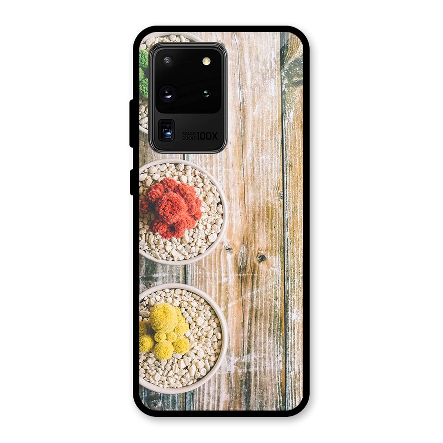 Cacti Decor Glass Back Case for Galaxy S20 Ultra
