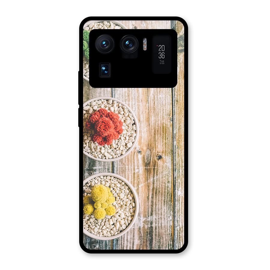 Cacti Decor Glass Back Case for Mi 11 Ultra