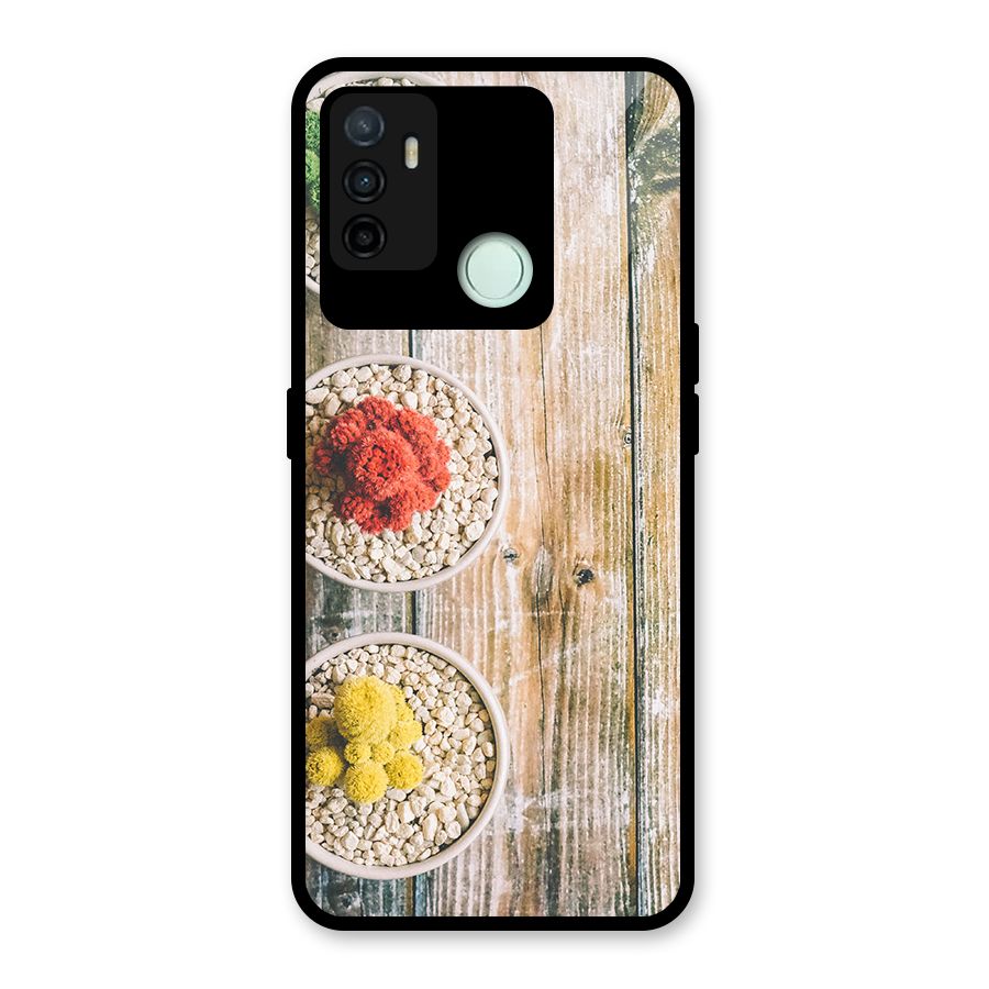 Cacti Decor Glass Back Case for Oppo A53