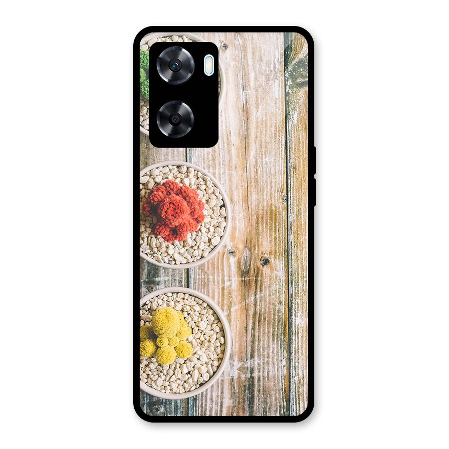 Cacti Decor Glass Back Case for Oppo A77s