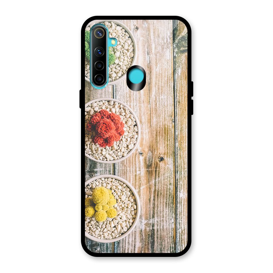 Cacti Decor Glass Back Case for Realme 5