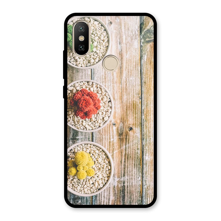 Cacti Decor Glass Back Case for Redmi A2