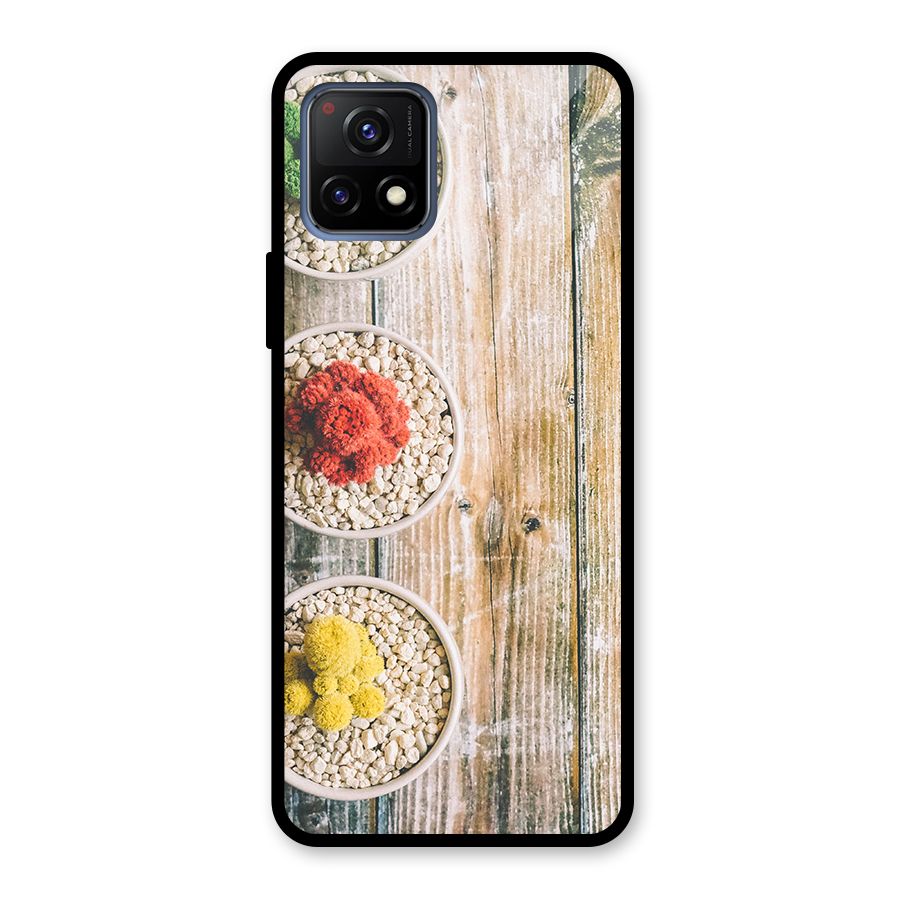 Cacti Decor Glass Back Case for Vivo Y72 5G