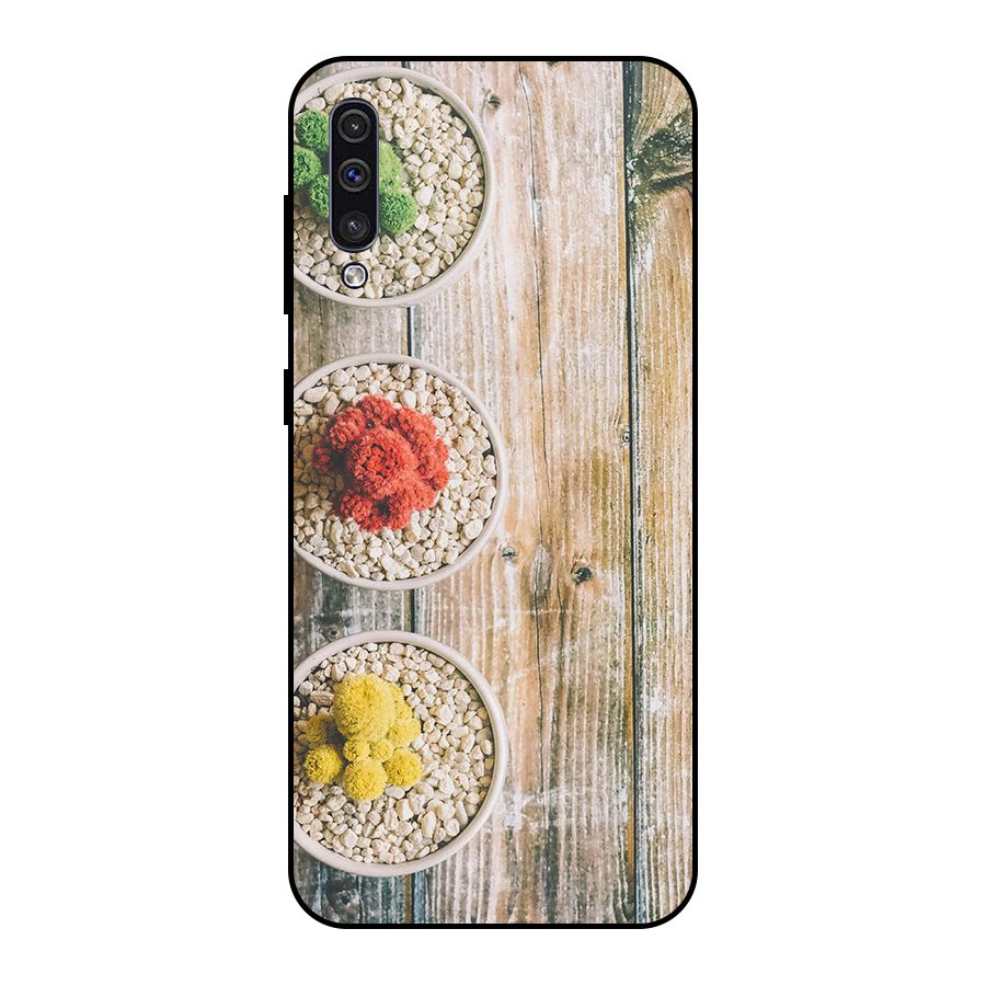 Cacti Decor Metal Back Case for Galaxy A30s