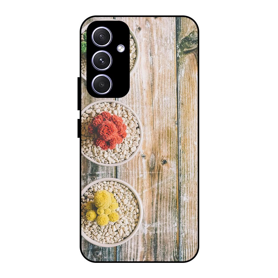 Cacti Decor Metal Back Case for Galaxy A54