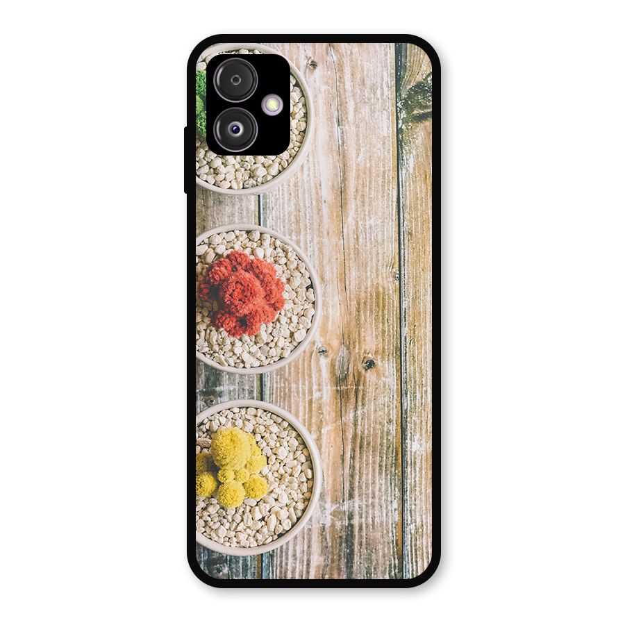 Cacti Decor Metal Back Case for Galaxy F14