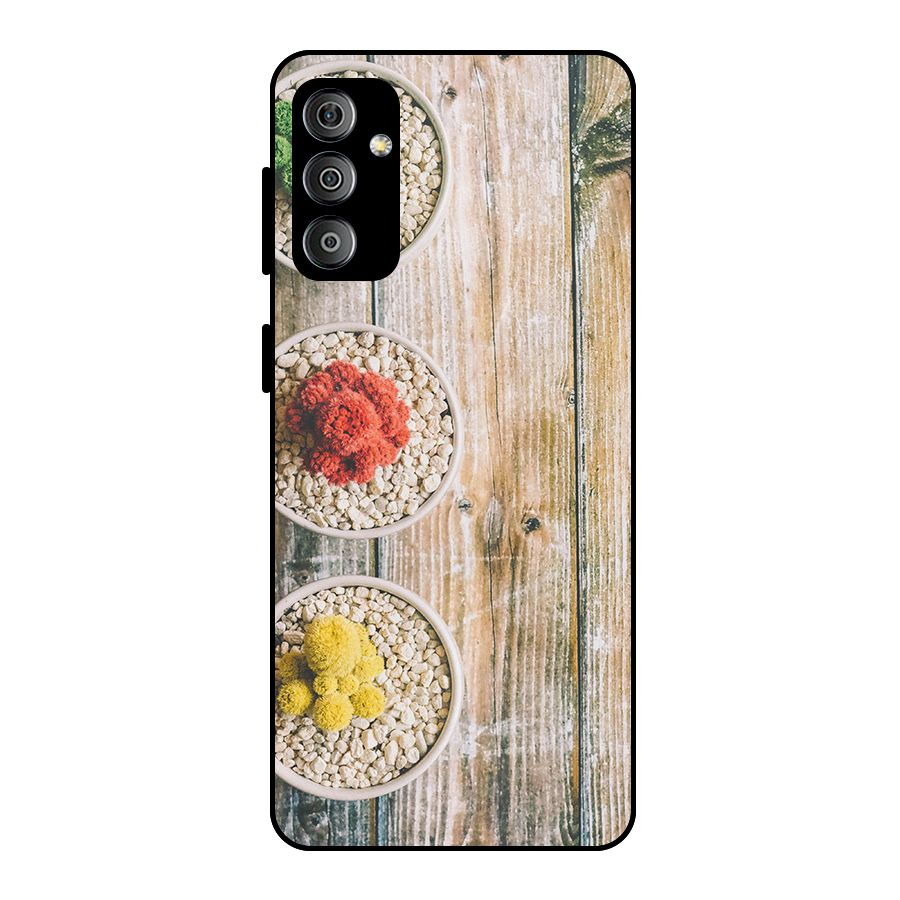 Cacti Decor Metal Back Case for Galaxy F23