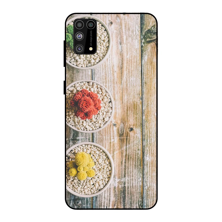 Cacti Decor Metal Back Case for Galaxy F41