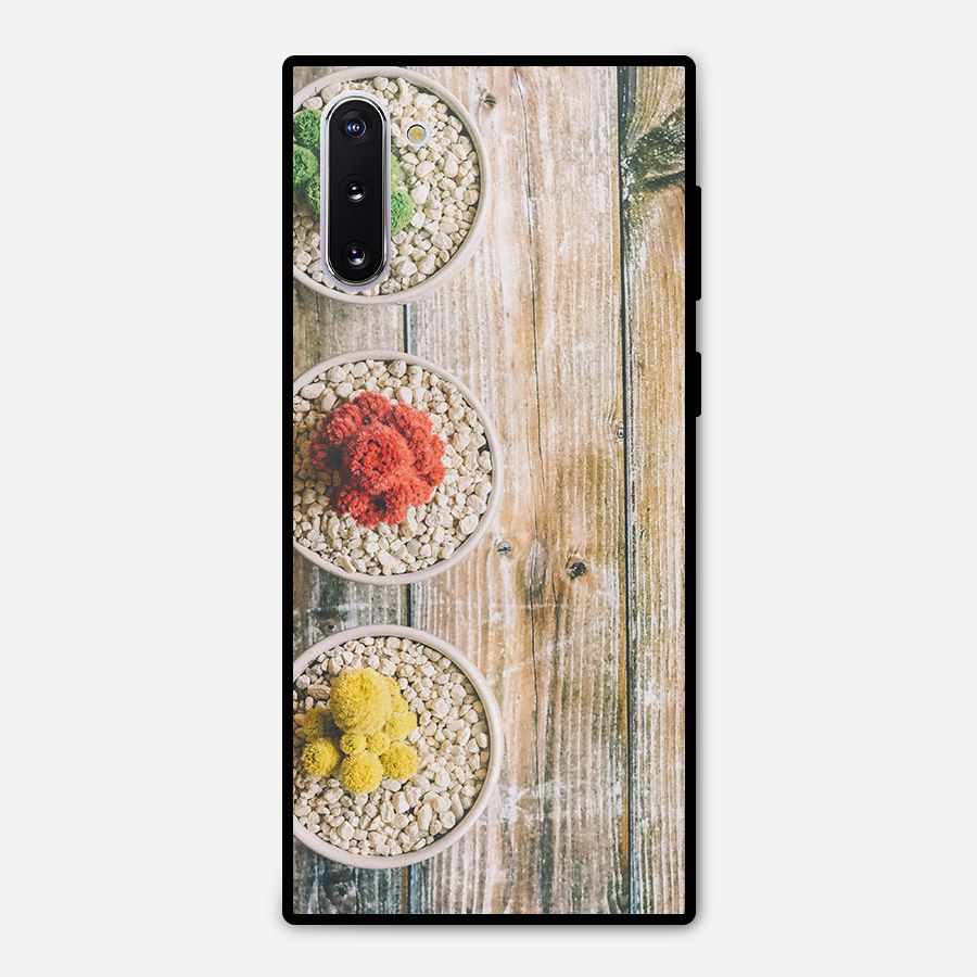 Cacti Decor Metal Back Case for Galaxy Note 10