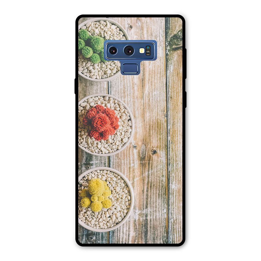 Cacti Decor Metal Back Case for Galaxy Note 9