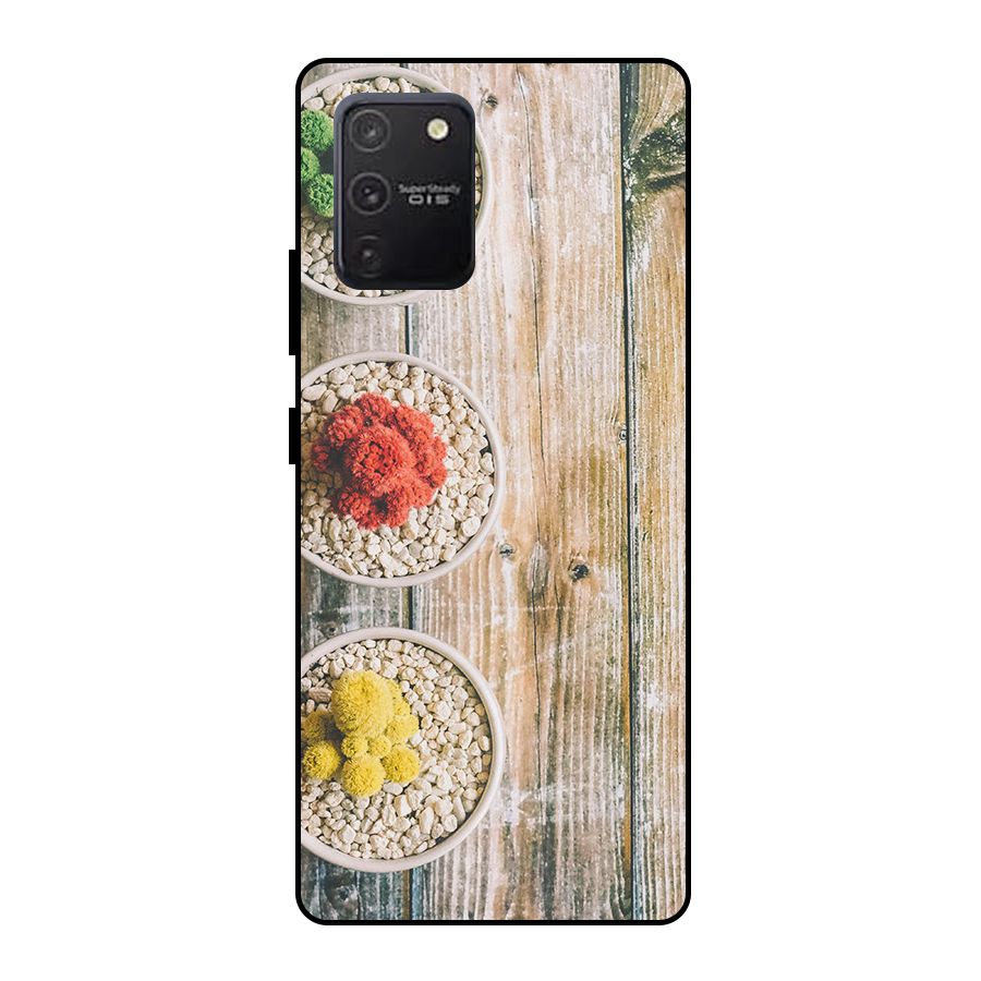 Cacti Decor Metal Back Case for Galaxy S10 Lite