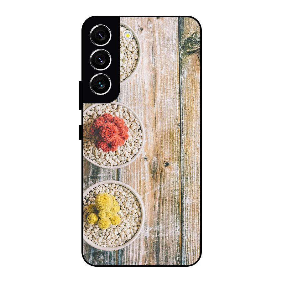 Cacti Decor Metal Back Case for Galaxy S22 5G