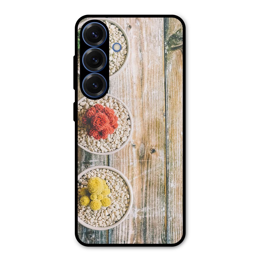 Cacti Decor Metal Back Case for Galaxy S25
