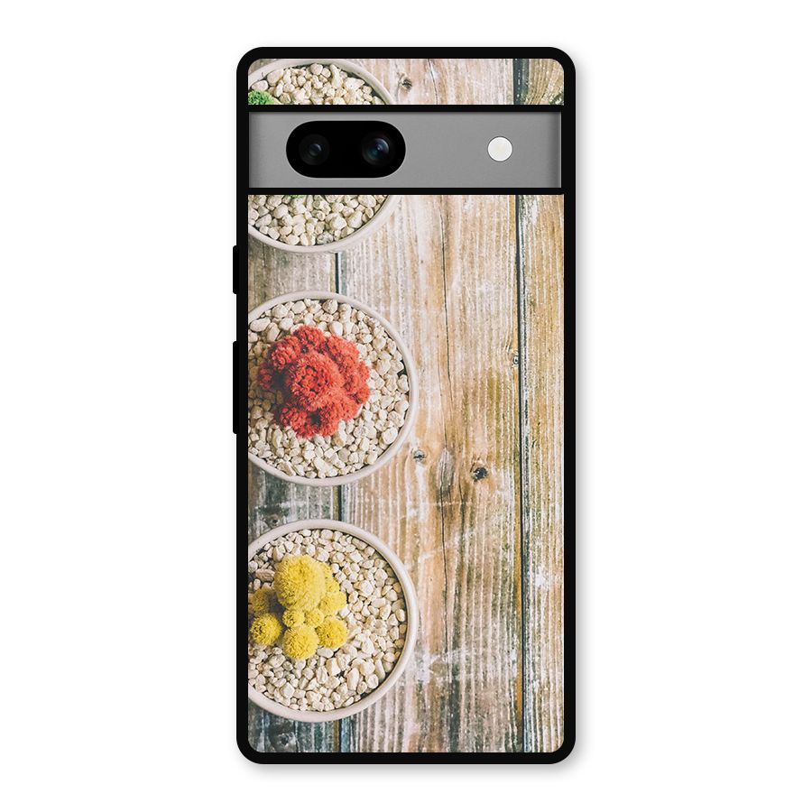 Cacti Decor Metal Back Case for Google Pixel 7a