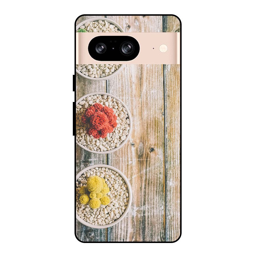 Cacti Decor Metal Back Case for Google Pixel 8