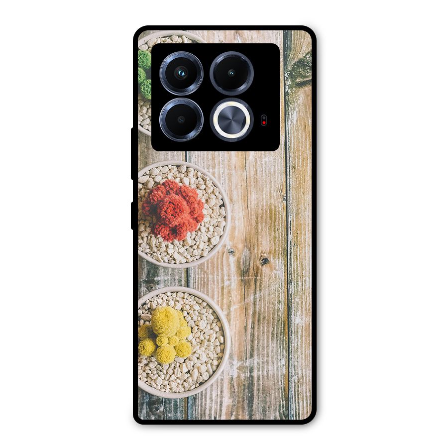 Cacti Decor Metal Back Case for Infinix Note 40 5G