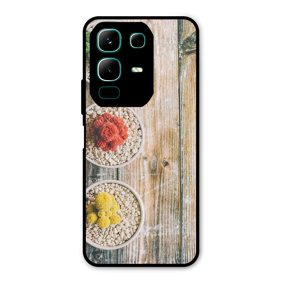 Cacti Decor Metal Back Case for Infinix Note 50x