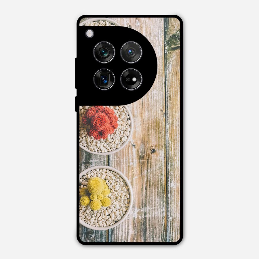 Cacti Decor Metal Back Case for OnePlus 12
