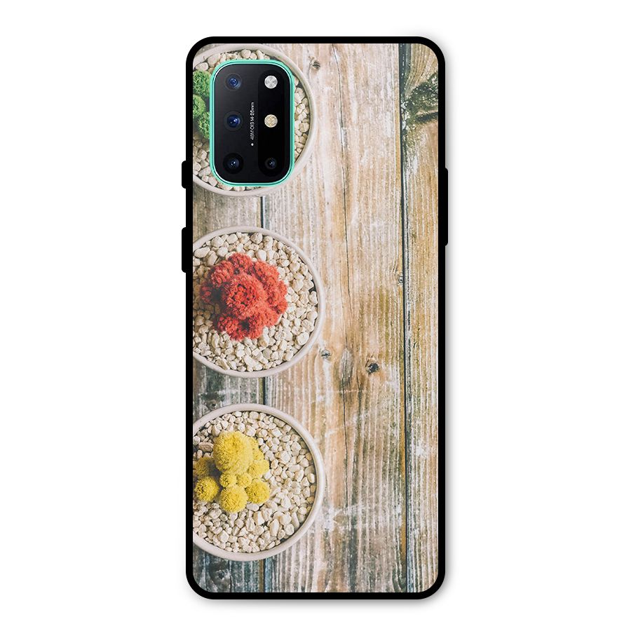 Cacti Decor Metal Back Case for OnePlus 8T