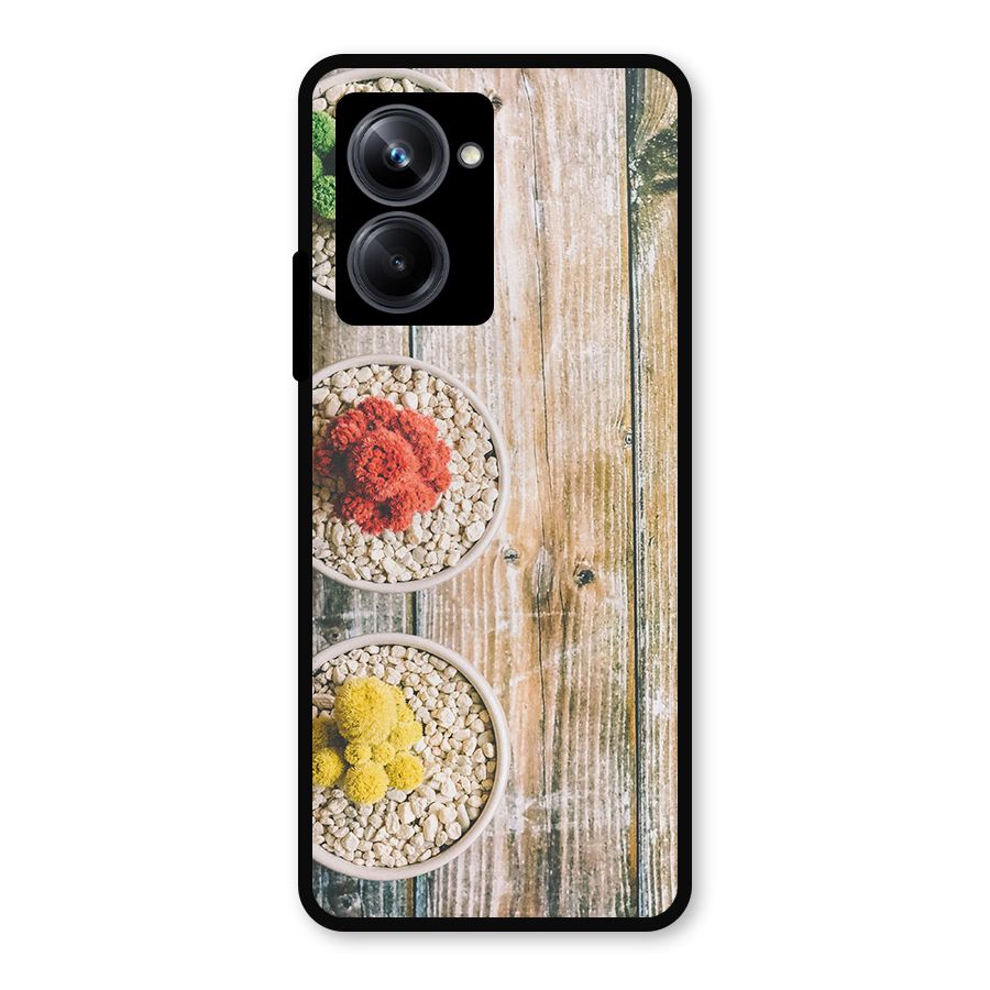 Cacti Decor Metal Back Case for Realme 10 Pro