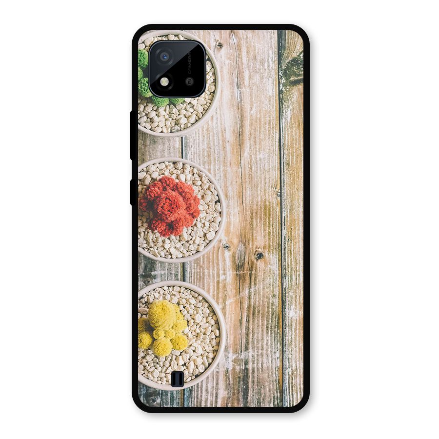 Cacti Decor Metal Back Case for Realme C11 2021