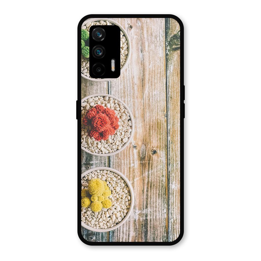 Cacti Decor Metal Back Case for Realme GT 5G