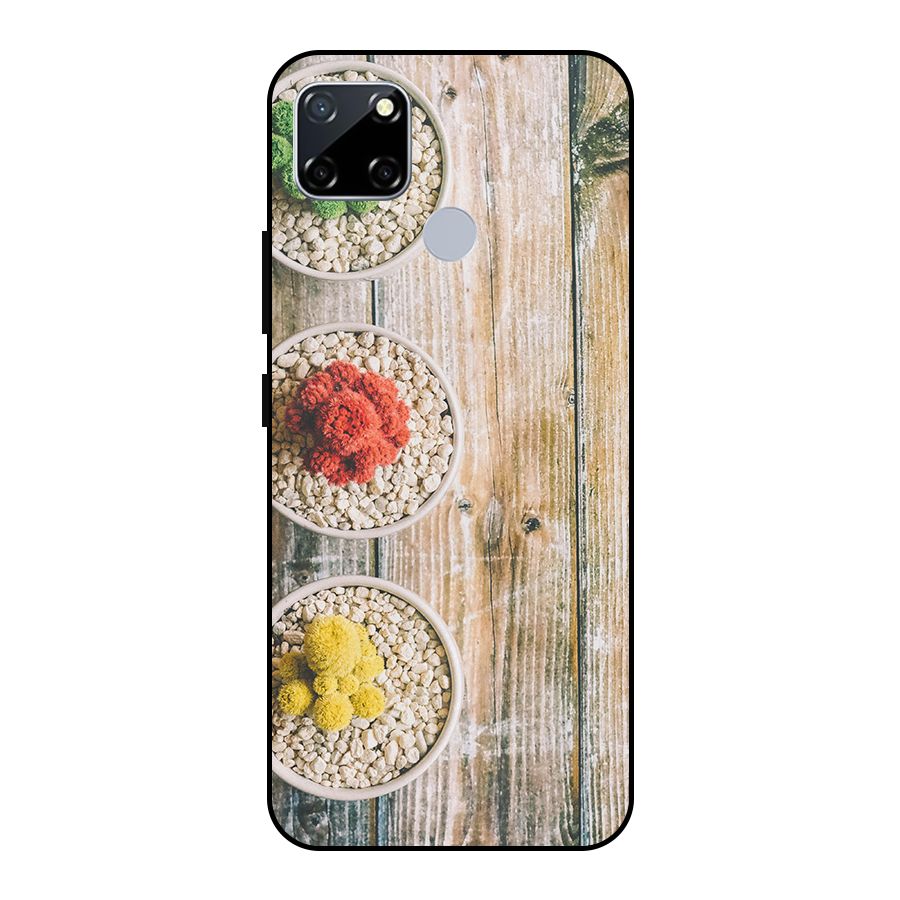 Cacti Decor Metal Back Case for Realme Narzo 20